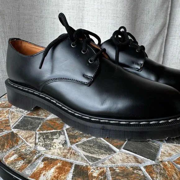 Solovair 3 Eye Gibson Black Hi-Shine Leather | UK 5 / US 6 | Made in England - Picture 2 of 15